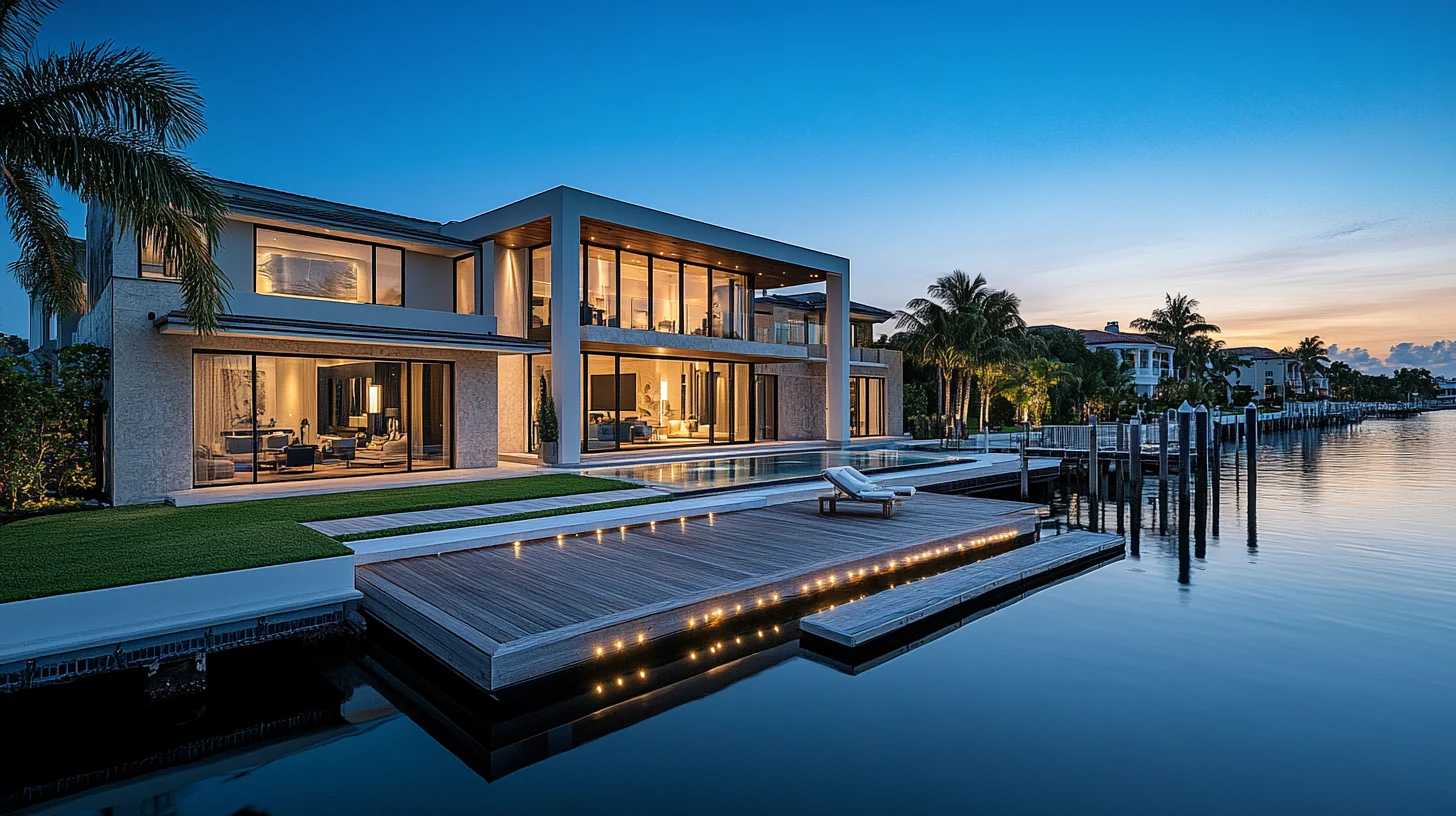 Waterfront estate on a deep-water canal in Aqualane Shores, Naples