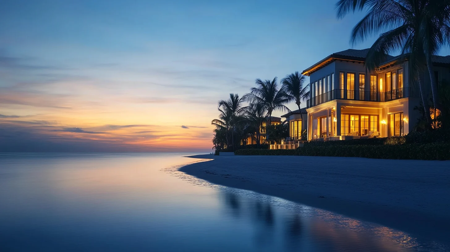 Ultra-luxury Gulf-front estate in gated Bay Colony, Naples