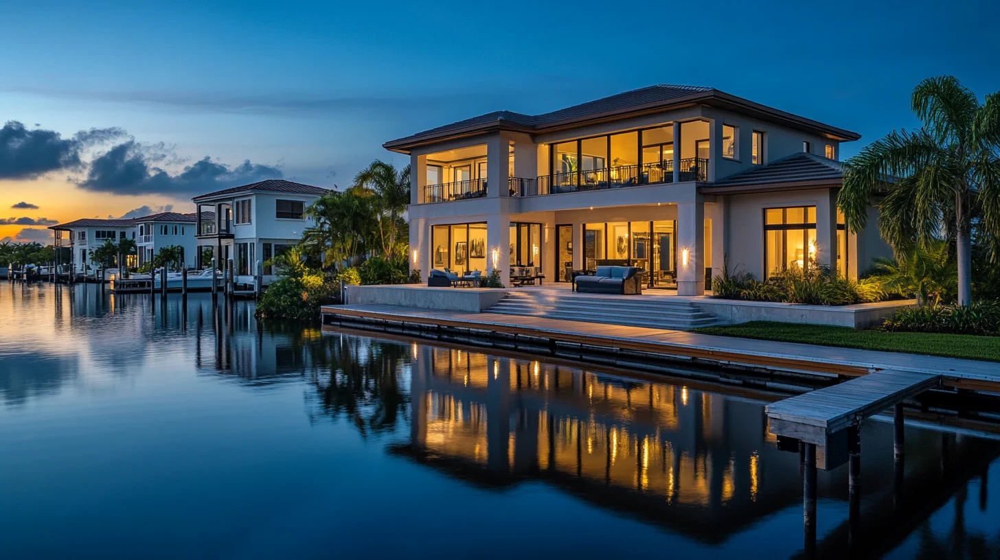 Sailboat-access canal estate in Punta Gorda Isles on Charlotte Harbor